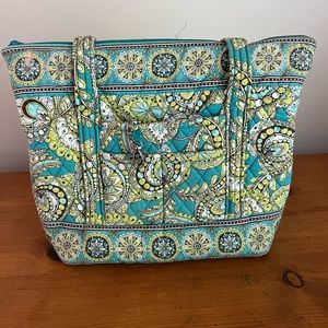 Vera Bradley Tote Bag Green and Blue